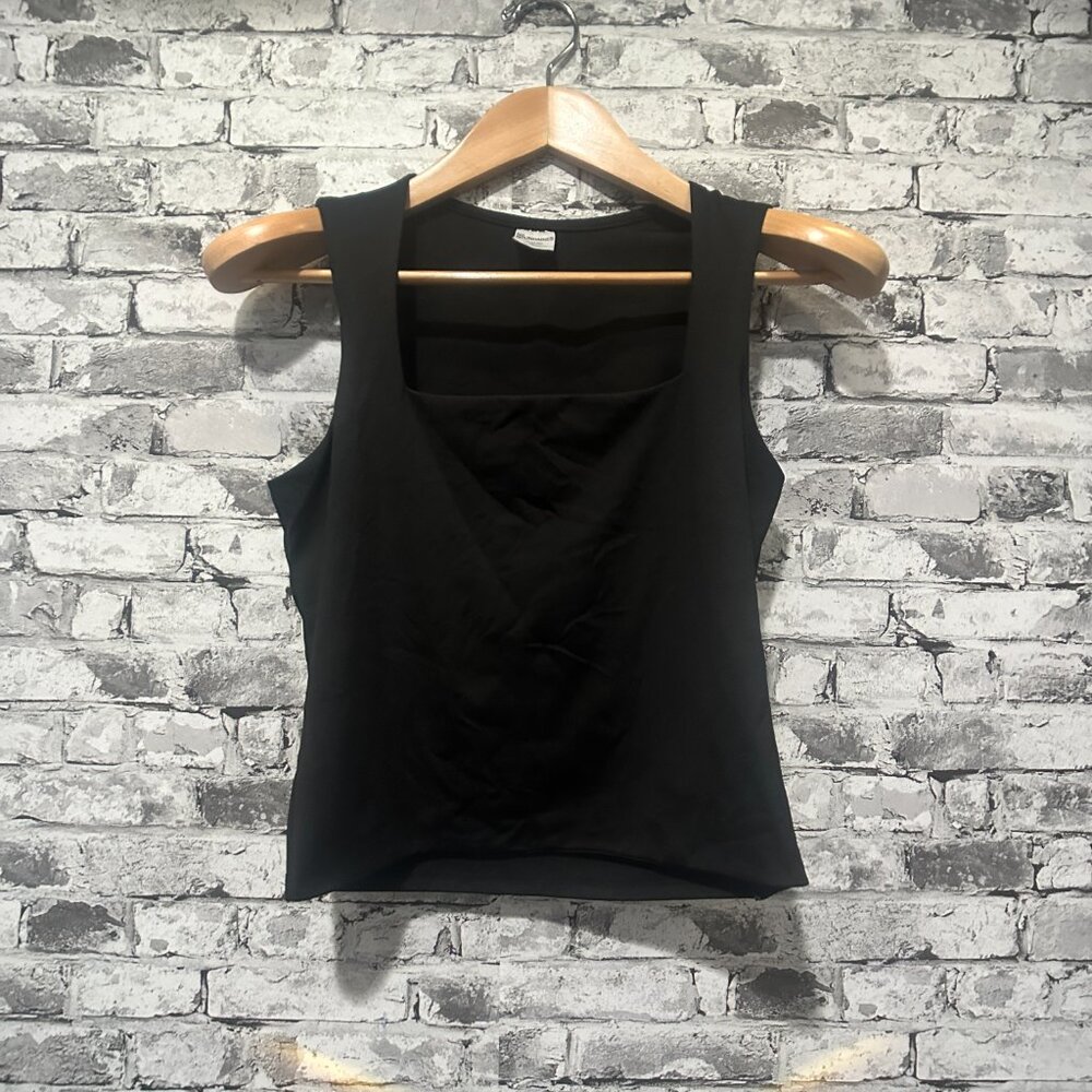 EUC No Boundaries Square Neck Black Tank Top Size Medium